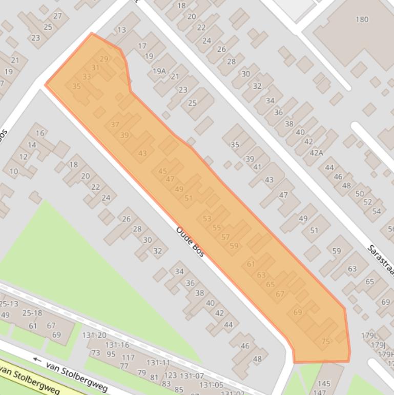 Kaart van postcodegebied 9641HX.