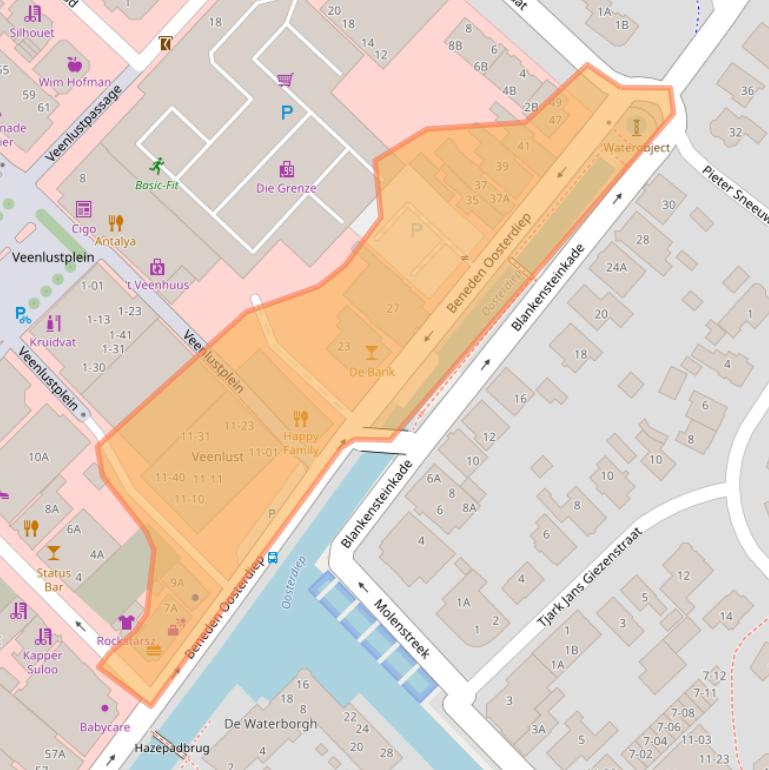 Kaart van postcodegebied 9641JA.