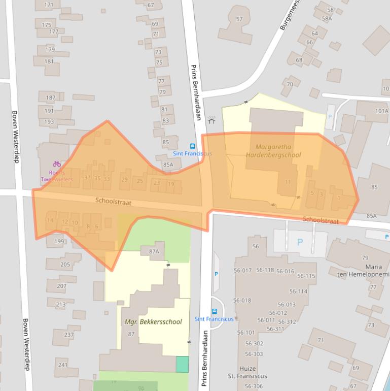 Kaart van postcodegebied 9641JW.