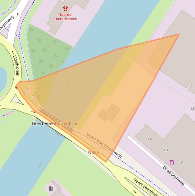 Kaart van postcodegebied 9641KL.