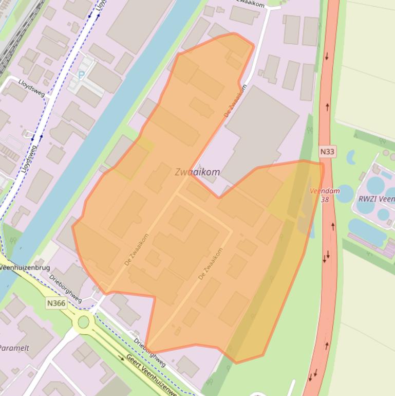 Kaart van postcodegebied 9641KV.