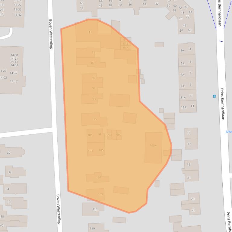 Kaart van postcodegebied 9641LC.