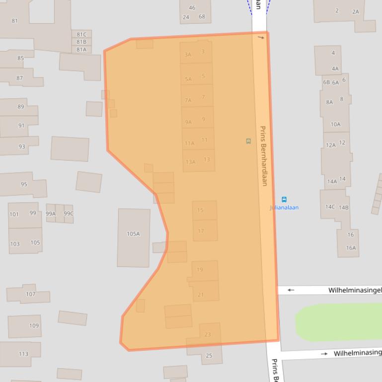 Kaart van postcodegebied 9641LR.