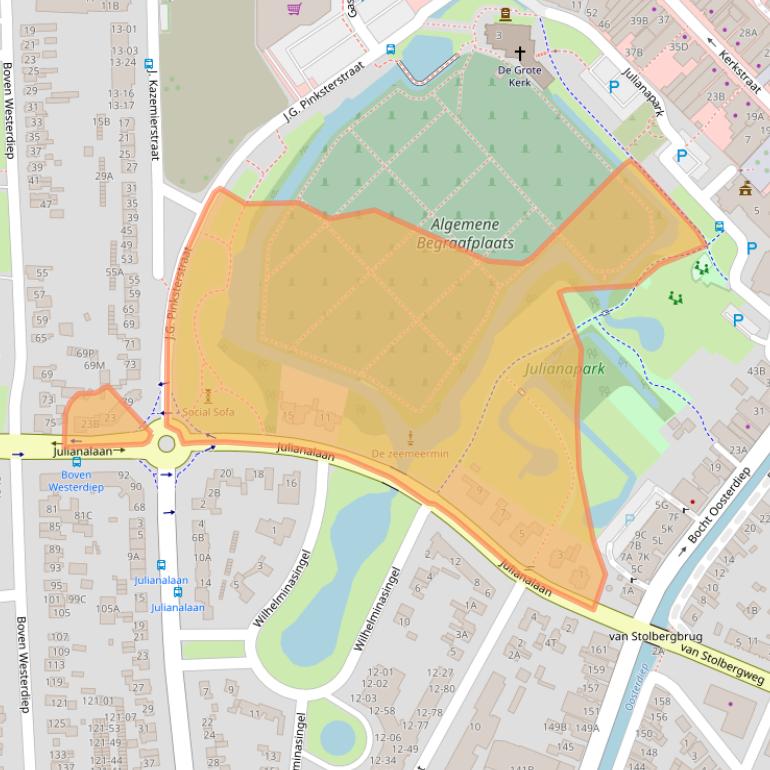 Kaart van postcodegebied 9641LX.