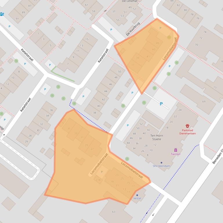 Kaart van postcodegebied 9641MA.