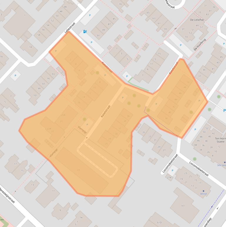 Kaart van postcodegebied 9641ME.