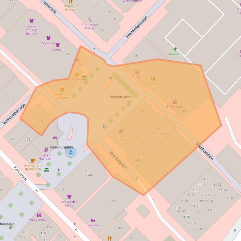 Kaart van postcodegebied 9641MG.