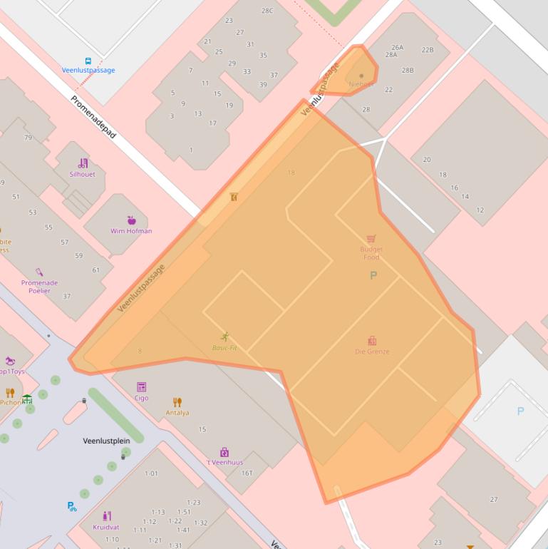 Kaart van postcodegebied 9641MK.