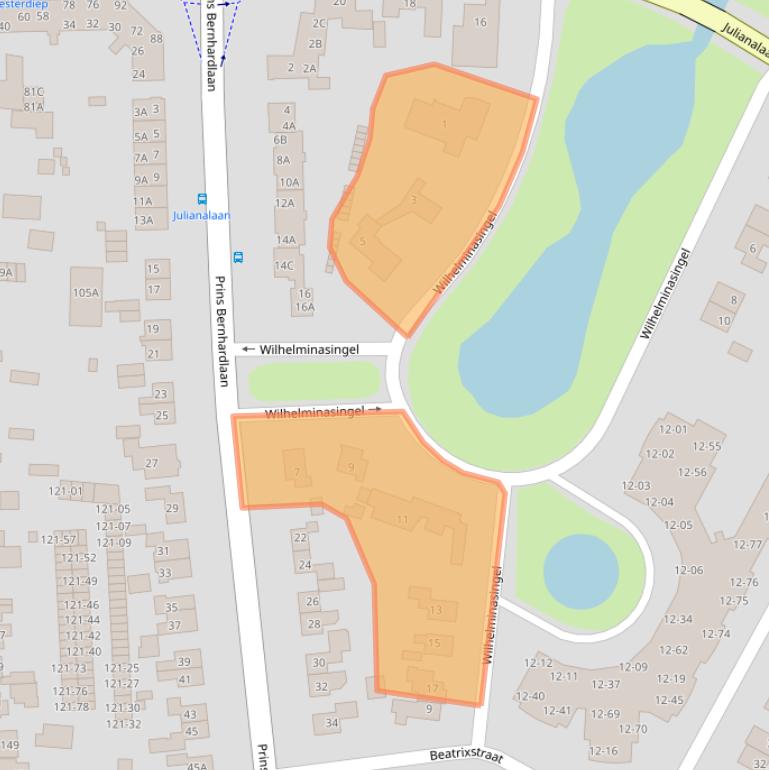 Kaart van postcodegebied 9641NA.