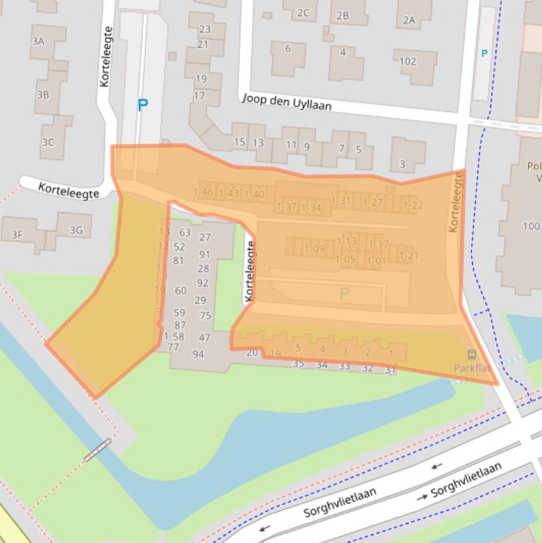 Kaart van postcodegebied 9641PA.