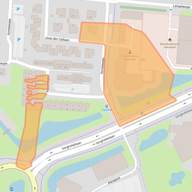 Kaart van postcodegebied 9641PE.