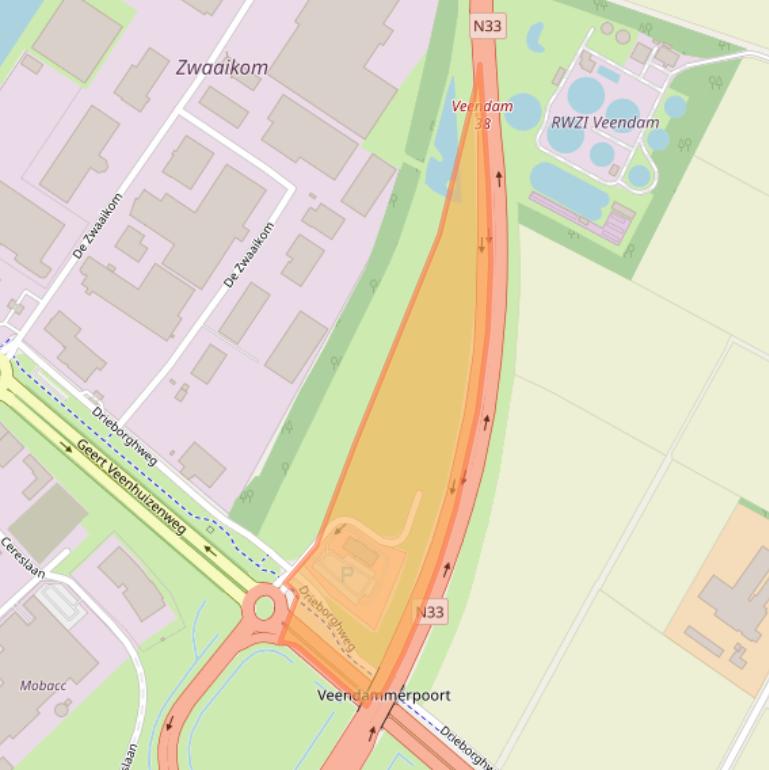 Kaart van postcodegebied 9641ZX.