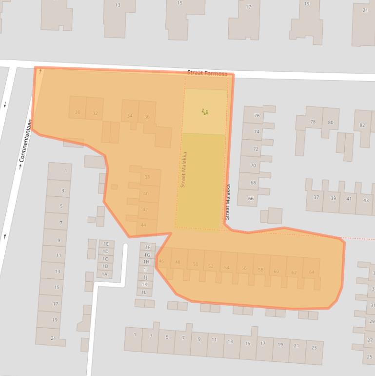 Kaart van postcodegebied 9642AD.