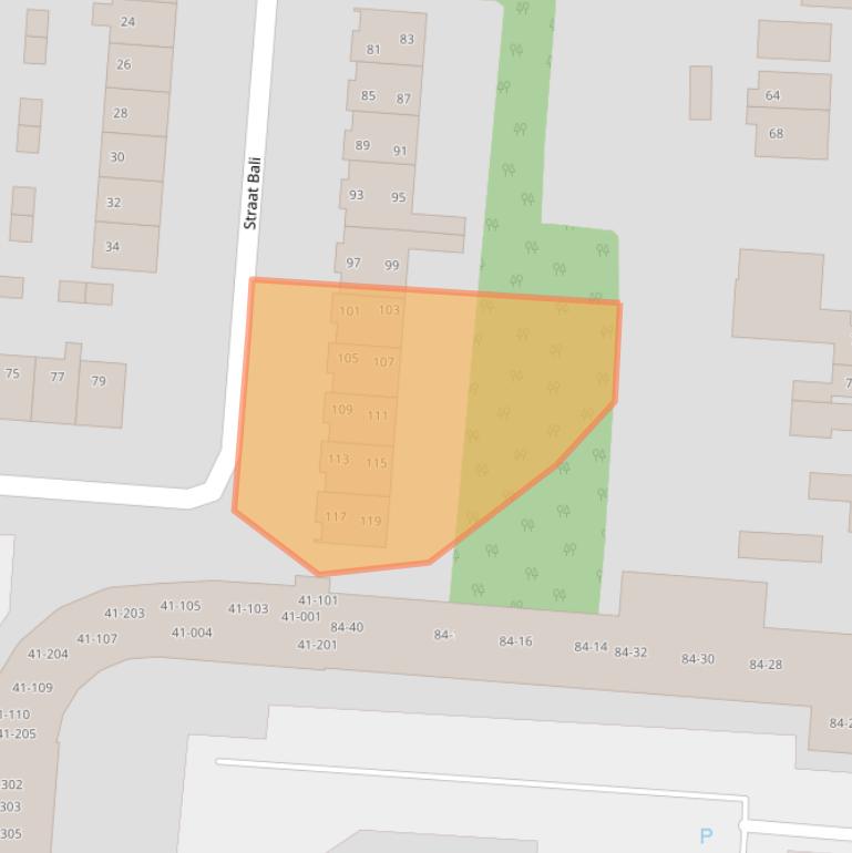 Kaart van postcodegebied 9642AJ.