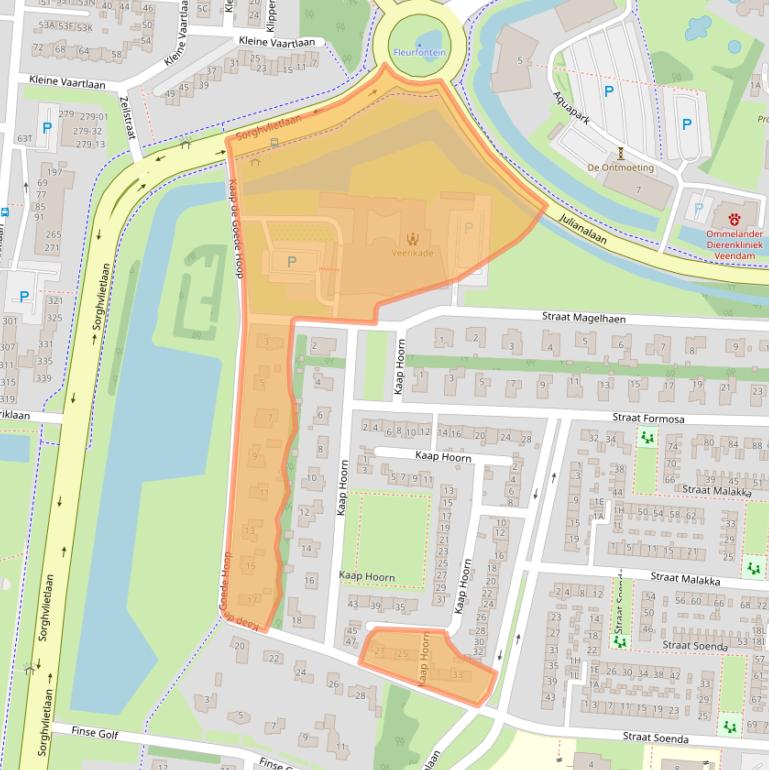 Kaart van postcodegebied 9642AP.