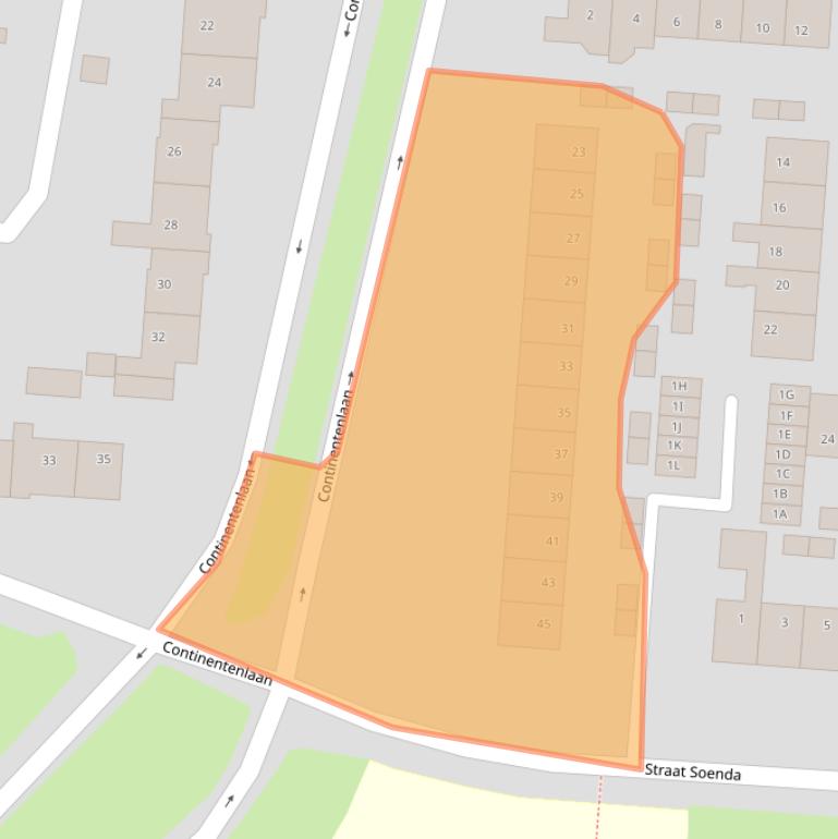 Kaart van postcodegebied 9642BC.