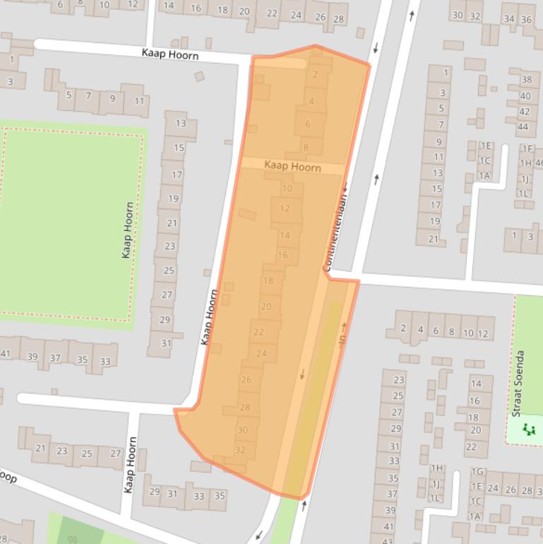 Kaart van postcodegebied 9642BG.