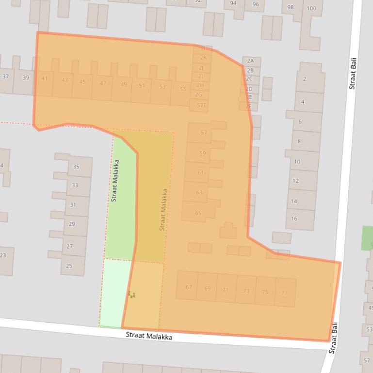 Kaart van postcodegebied 9642BL.