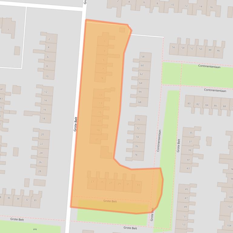 Kaart van postcodegebied 9642BR.