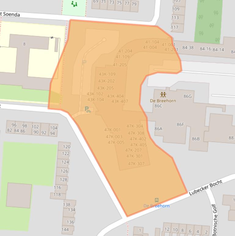 Kaart van postcodegebied 9642CA.