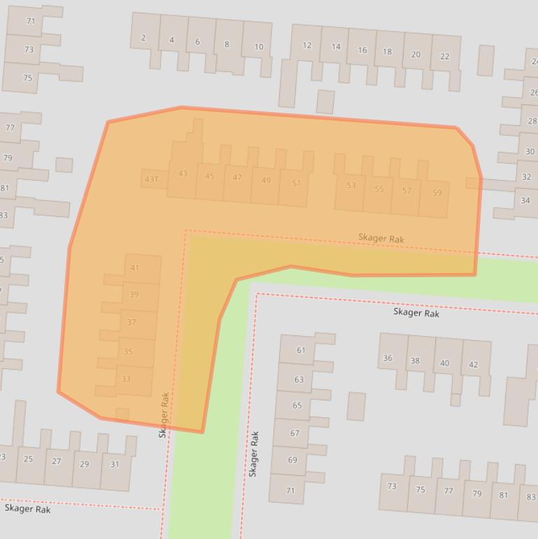 Kaart van postcodegebied 9642CV.