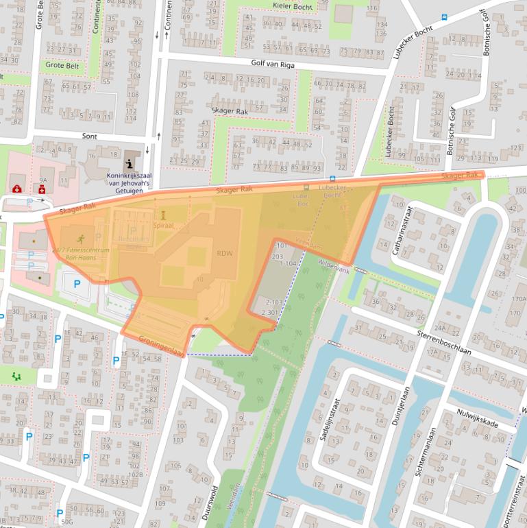 Kaart van postcodegebied 9642CZ.