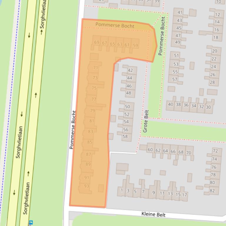 Kaart van postcodegebied 9642EC.