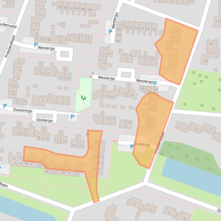 Kaart van postcodegebied 9642GN.