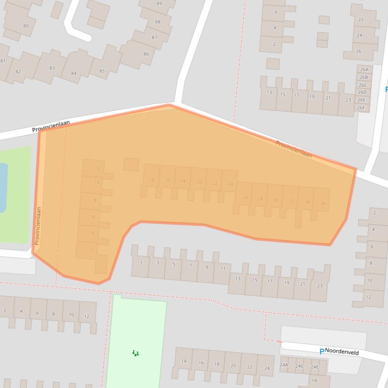 Kaart van postcodegebied 9642GX.