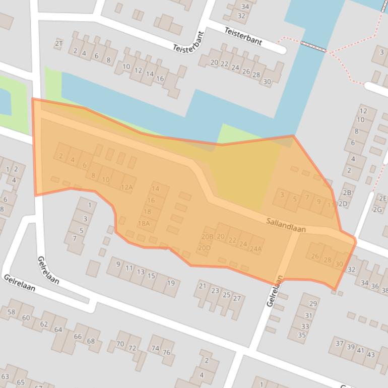 Kaart van postcodegebied 9642HC.