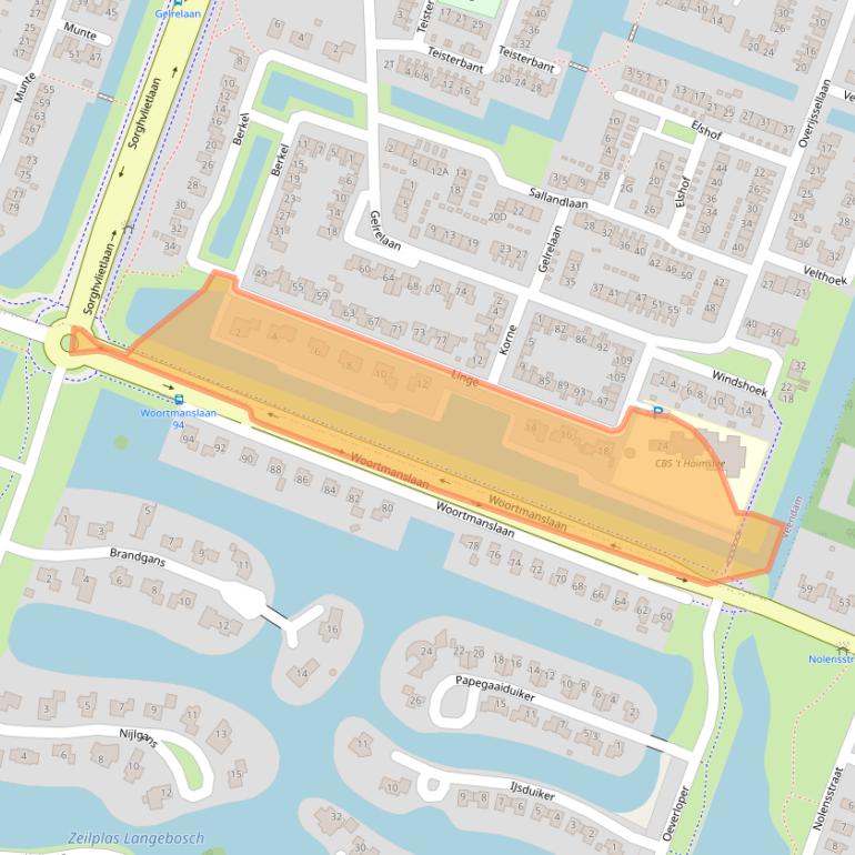 Kaart van postcodegebied 9642HW.