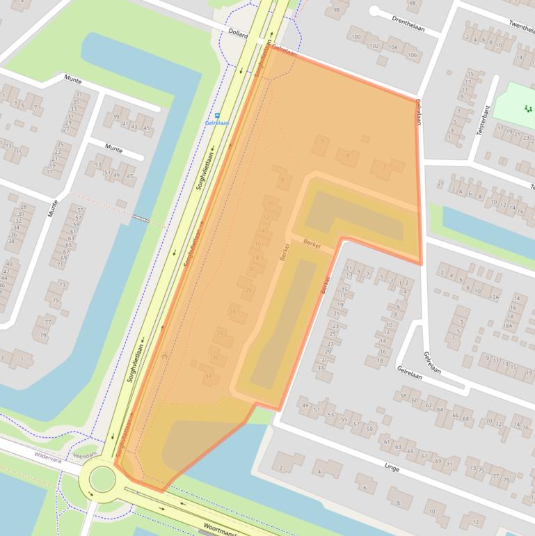 Kaart van postcodegebied 9642HX.