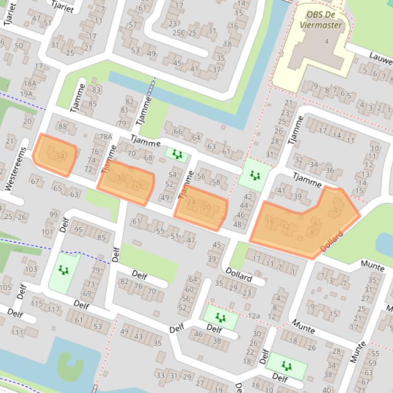 Kaart van postcodegebied 9642JC.