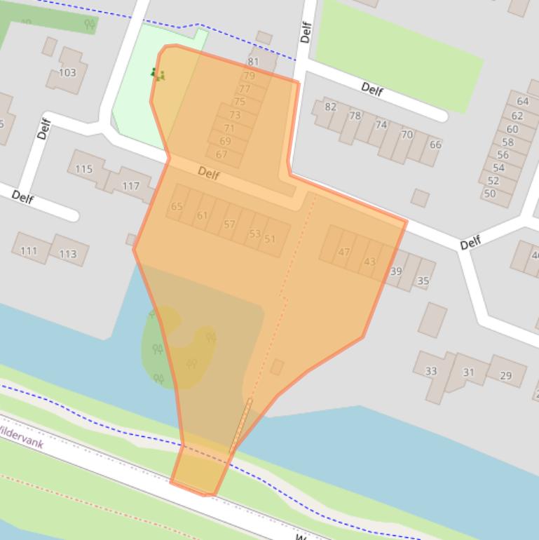 Kaart van postcodegebied 9642JJ.