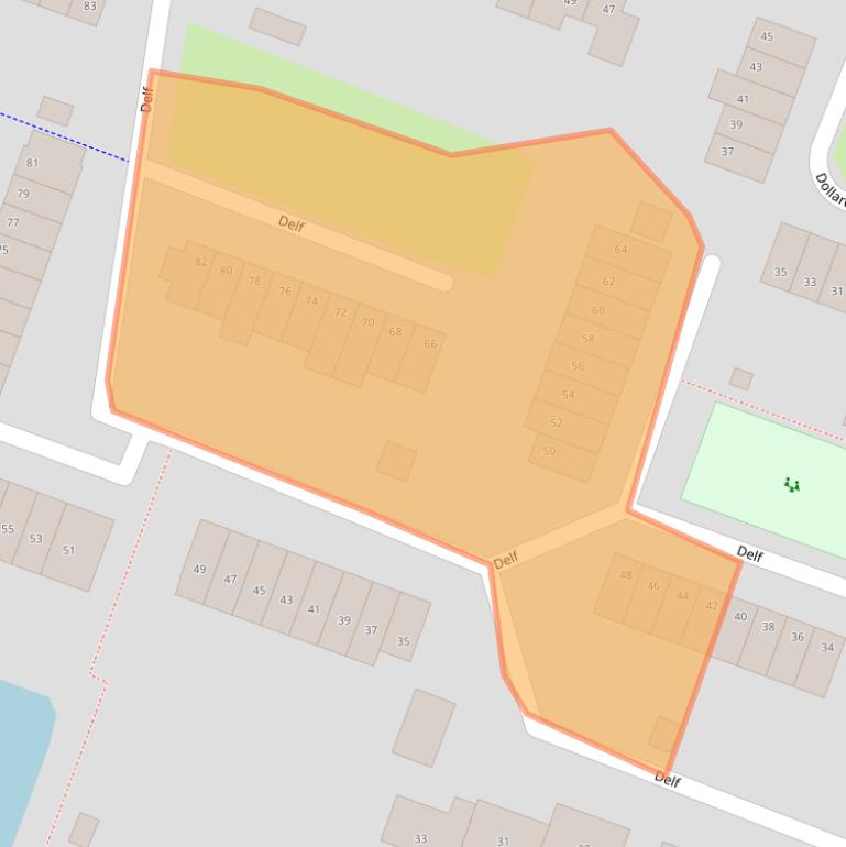 Kaart van postcodegebied 9642JM.