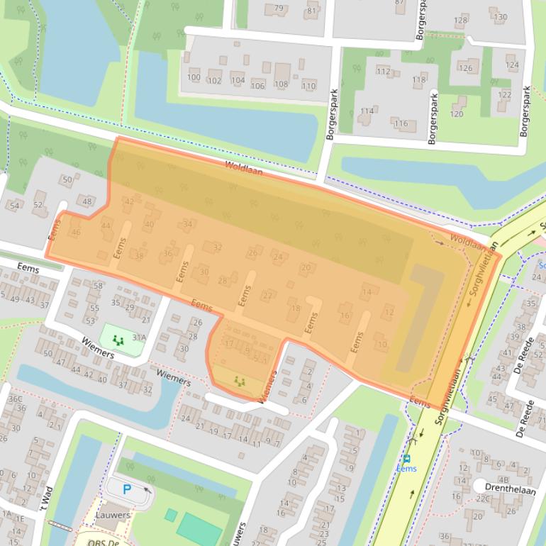 Kaart van postcodegebied 9642KA.