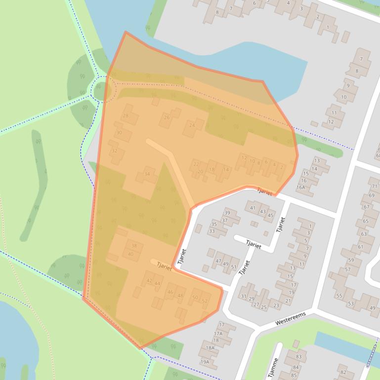 Kaart van postcodegebied 9642KD.