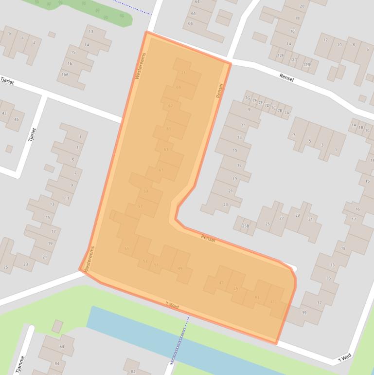 Kaart van postcodegebied 9642KL.