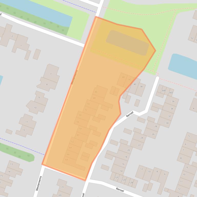 Kaart van postcodegebied 9642KN.