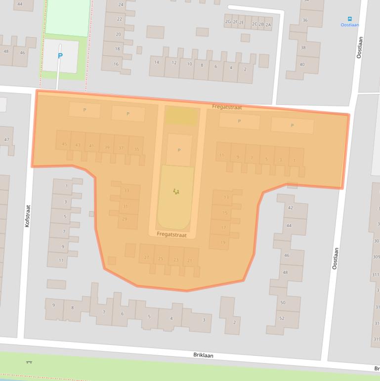 Kaart van postcodegebied 9642LA.
