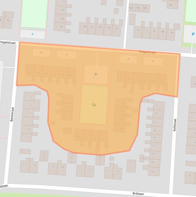 Kaart van postcodegebied 9642LB.