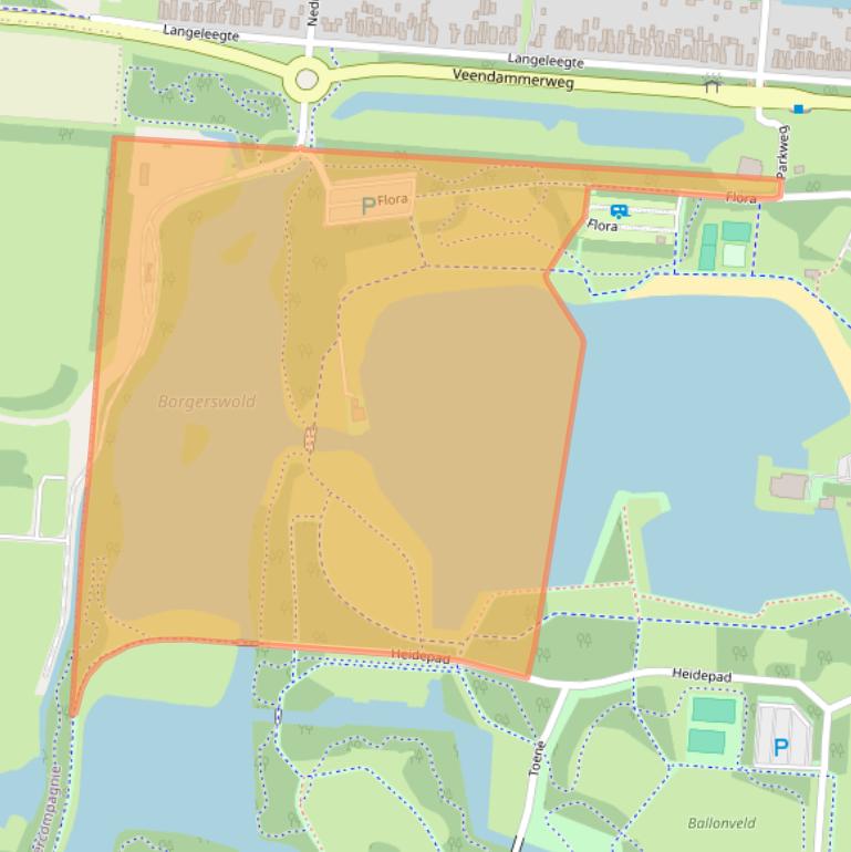 Kaart van postcodegebied 9642LV.