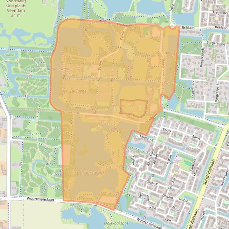Kaart van postcodegebied 9642LX.