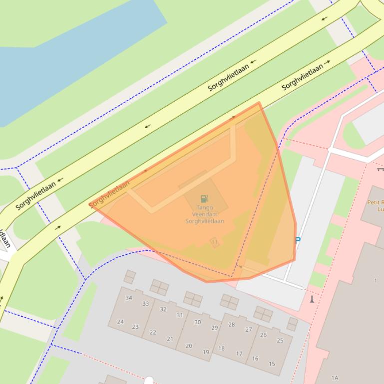 Kaart van postcodegebied 9642LZ.