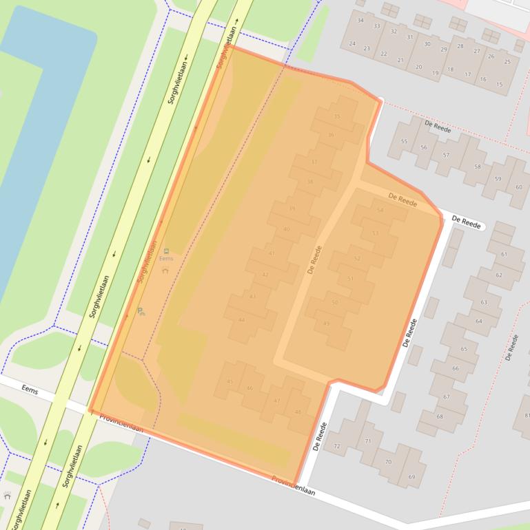 Kaart van postcodegebied 9642MC.