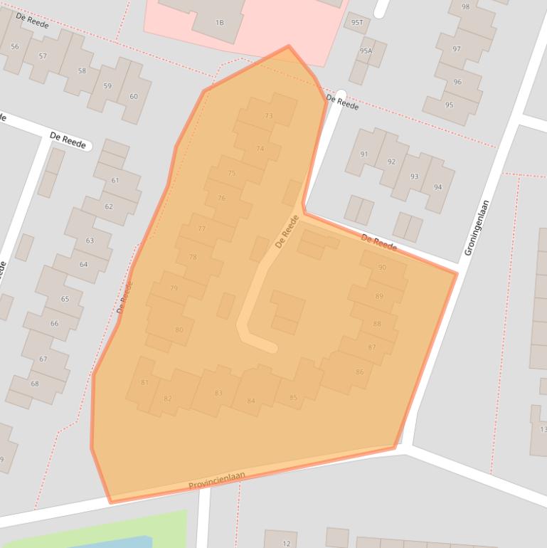 Kaart van postcodegebied 9642ME.