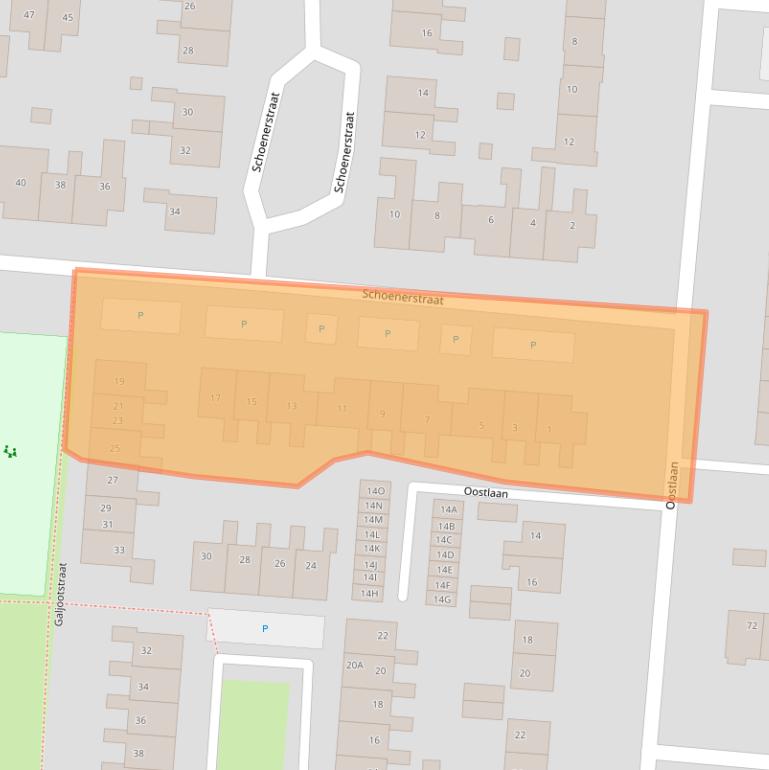 Kaart van postcodegebied 9642NE.