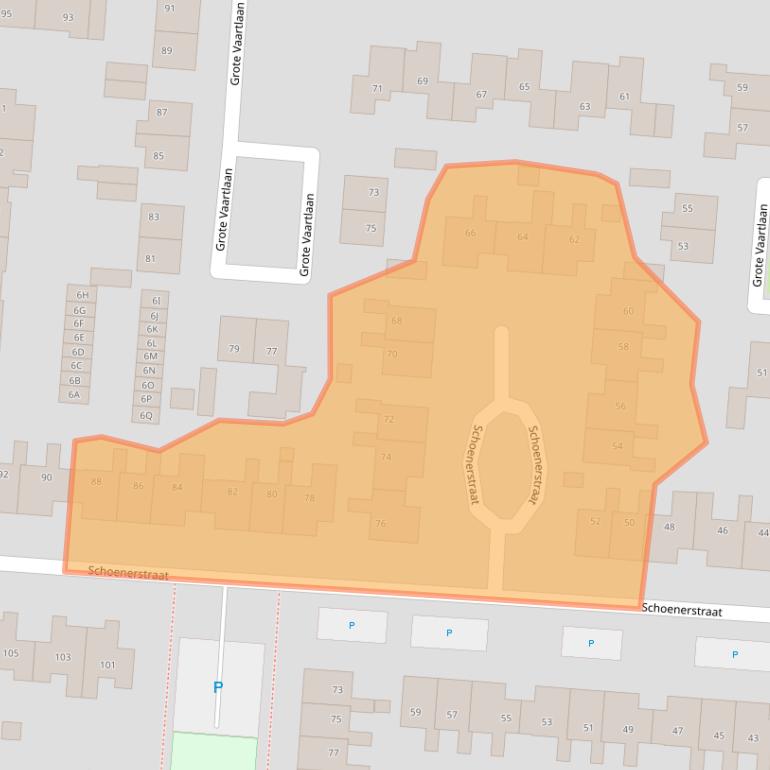 Kaart van postcodegebied 9642NK.