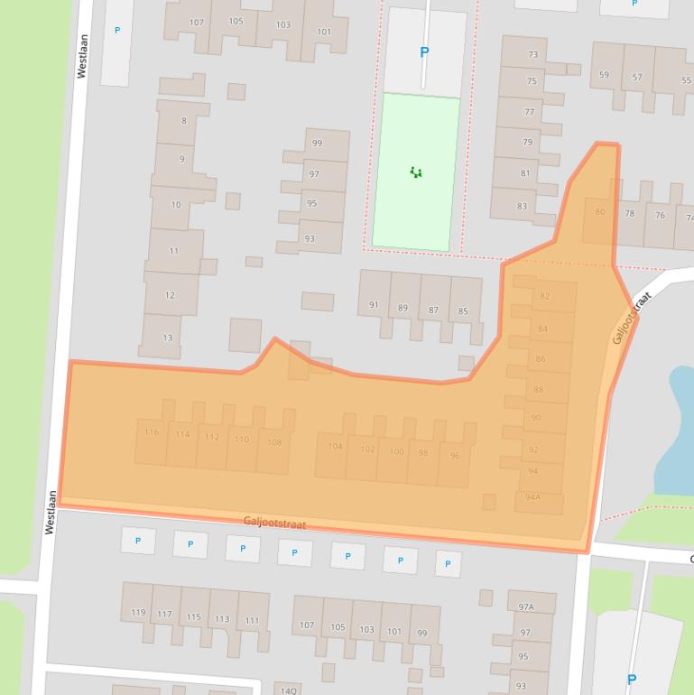 Kaart van postcodegebied 9642NT.