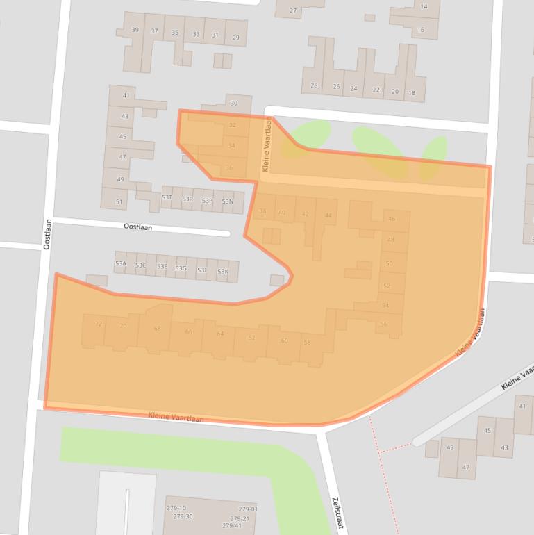 Kaart van postcodegebied 9642PJ.